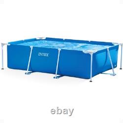 Intex 9.8' x 29.5 Rectangular Frame Above Ground Outdoor Backyard Swimming Pool