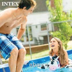 Intex 9.8' x 29.5 Rectangular Frame Above Ground Outdoor Backyard Swimming Pool