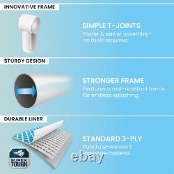 Intex 9.8'x29.5 Rectangular Frame Above Ground Outdoor Swimming Pool(Open Box)