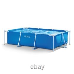 Intex 9.8'x29.5 Rectangular Frame Above Ground Outdoor Swimming Pool(Open Box)