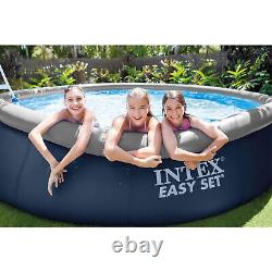 Intex Easy Set 15' x 42 Round Inflatable Outdoor Above Ground Swimming Pool Set