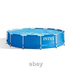 Intex Metal Frame Pools 30Hx12'W Round Swimming Pool n' Pool Maintenance Kit