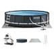 Intex Ultra Xtr 16ft X 48in Outdoor Frame Above Ground Swimming Pool Set With Pump