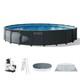 Intex Ultra Xtr Round Frame Above Ground Swimming Pool Set With Pump (open Box)