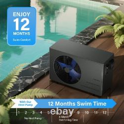 JOEAONZ 30,000BTU Pool Heat Pump for Swimming Pools & Spa Heater In-Ground