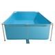 Kffkff Rectangular Steel Frame Swimming Pool, 118 X 78 X 30 In