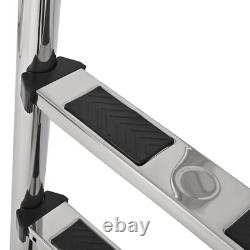 KOJEM Non-Slip 3-Step Stainless Steel Swimming Pool Ladder For In-Ground Pools