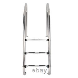 KOJEM Non-Slip 3-Step Stainless Steel Swimming Pool Ladder For In-Ground Pools