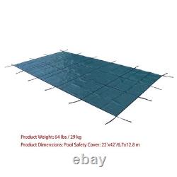 LABLT 22x42 ft Pool Safety Cover Rectangular for 20'x40' Inground Swimming Pool