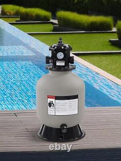 LAGarden 16 Above Ground/Inground Swimming Pool Sand Filter with Valve