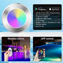 LED Pool Light, 100FT 10Inch 54W RGB Color Changing Inground Swimming Pool Light