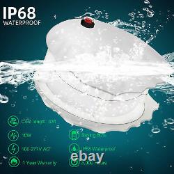 LED Pool Light Bulb, IP65 Waterproof, for Inground Swimming Pool, 120V 10Watt 6Pack