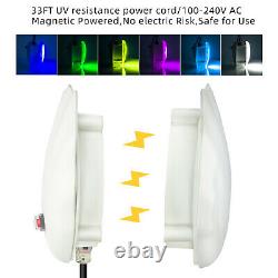 LED Pool Light Bulb, IP65 Waterproof, for Inground Swimming Pool, 120V 10Watt 6Pack