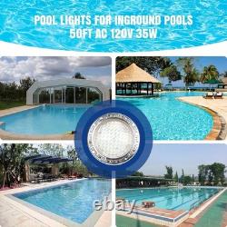 LED Pool Lights for Inground Pools, 120V Pool Lights White, 10 Inch Inground 50 FT