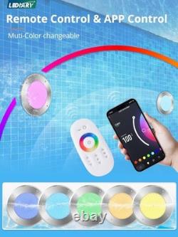 Lediary Ultra Slim LED Inground Swimming Pool Light 120V 54W RGB 5850C2C