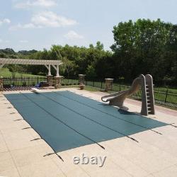 Mesh Rectangle In-Ground Swimming Pool Safety Covers by Arctic Armor