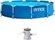 Metal Frame Above Ground Swimming Pool Set 10ft X 30in 1185 Gallon Capacity
