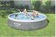 New Ships Now Bestway 57323e Fast Ground Pool Set (13' X 33), Blue Rattan