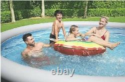 NEW SHIPS NOW Bestway 57323E Fast Ground Pool Set (13' x 33), Blue Rattan