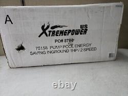 NEW XtremePowerUS 2-Speed 1HP inground Swimming Pool Pump 75158
