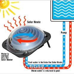 New Outdoor Solar Heater Dome Inground & Above Ground Swimming Pool Water Heater