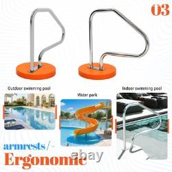 New Swimming Pool 46x35 Steel Ladder Step Hand Stair Rail InGround Universal