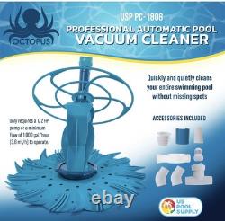 Octopus Automatic Pool Vacuum Cleaner, Hose Set, Powerful Suction Removes Debris