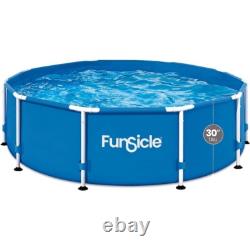 Outdoor Round Above Ground Swimming Pool Set With Skimmer Filter Pump 5 Person New