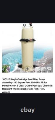 Pentair Clean & Clear Cartridge Filters, Cartridge, 150 sq. Ft, 15.5 Diam, 150