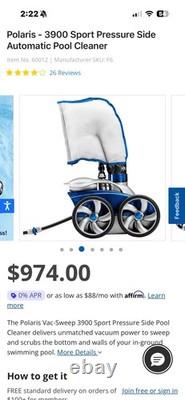 Polaris Vac-Sweep P3900 Sport Pressure Pool Cleaner for In-Ground Pools