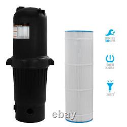 Pool Cartridge Filter In-Ground Easy Clean with Tank Pool Filter 200 SQ. FT