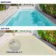 Pool Cover Rectangular Inground Swimming Pool Winter Cover Pool Safety-beige