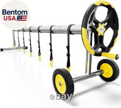 Pool Cover Reel Set Pool Solar Cover Reel for Inground Swimming Pool, Aluminum S