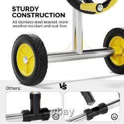 Pool Cover Reel Set Pool Solar Cover Reel for Inground Swimming Pool, Aluminum S