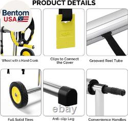 Pool Cover Reel Set Pool Solar Cover Reel for Inground Swimming Pool, Aluminum S