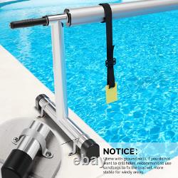 Pool Cover Reel Set Pool Solar Cover Reel for Inground Swimming Pool, Aluminum S