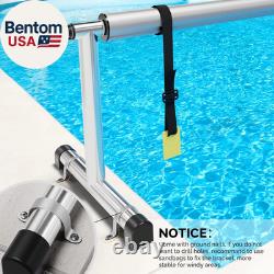 Pool Cover Reel Set Pool Solar Cover Reel for Inground Swimming Pool, Aluminum S