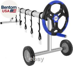 Pool Cover Set 18 FT Solar Cover for Inground/Outdoor Swimming Pool, Well Made A