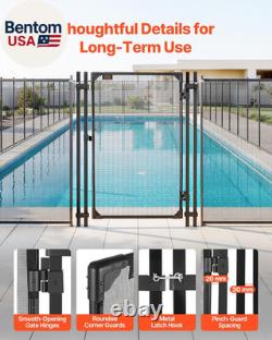 Pool Fence Gate, 4 X 2.5 Ft Inground Swimming Pool Fences Gate, Outdoor Security