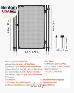 Pool Fence Gate, 4 X 2.5 Ft Inground Swimming Pool Fences Gate, Outdoor Security