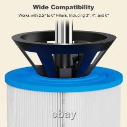 Pool Filter Cleaner Stand Tool, Fit for 3, 4, 6 Swimming Pool Cartridge Filte