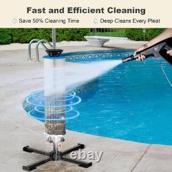 Pool Filter Cleaner Stand Tool, Fit for 3, 4, 6 Swimming Pool Cartridge Filte