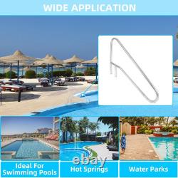 Pool Handrail Grab Rail, Swimming Pool Bend Handle Stair Rail for Inground Pool