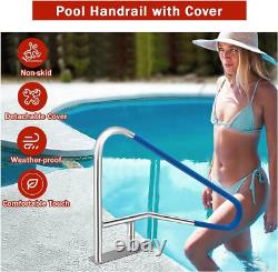 Pool Handrail Railings 54x36 for Inground Pool Swimming Pool Safety Handrails