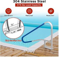 Pool Handrail Railings 54x36 for Inground Pool Swimming Pool Safety Handrails