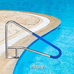 Pool Handrail Swimming 55''x32'' Stainless Steel Inground Stair Grab Hand Rail