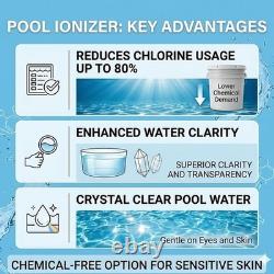 Pool Ionizer Complete Swimming Pool Care Sanitation System Tool Replace 444301