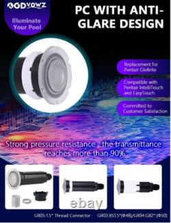 Pool LED Light Replacement For Globrite 12V 1.5 Color LED Light 100FT Cord