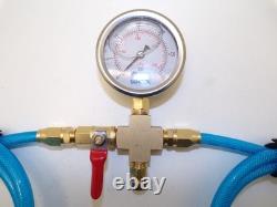 Pool Leak. Pool Plumbing Pressure Tester. Pool Leak detector. Swimming pool
