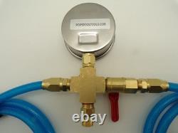 Pool Leak. Pool Plumbing Pressure Tester. Pool Leak detector. Swimming pool